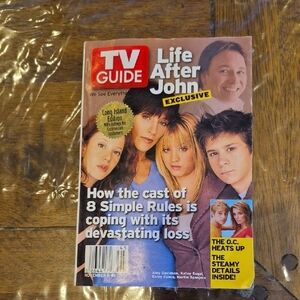 TV Guide Magazine with Life After John Feature From 2003